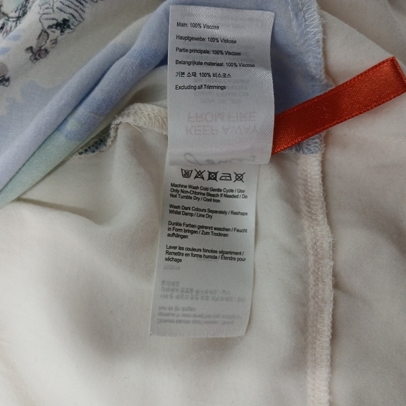 Joules Great Britian Viscose Short Sleeve Shopping Print Blouse. Size 6 - Picture 7 of 7